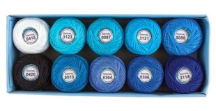 Пряжа Ирис ассорти 100% хлопок 10x10г 82м №13