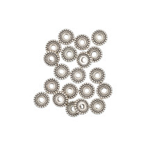 " Zlatka" Рондель MRR- 08 8 мм 20 шт 01 под античное серебро