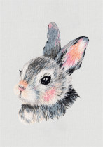 Набор для вышивания " PANNA" " Живая картина" JK- 2277 " Зайчонок" 8 х 6 см