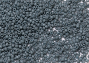 Бисер Япония круглый 11/0 10г 2605F синяя бирюза, матовый Semi Glazed